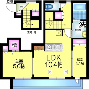 ヴィレッタココハナの間取り