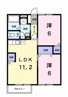 セレソ A棟【2階】の間取り