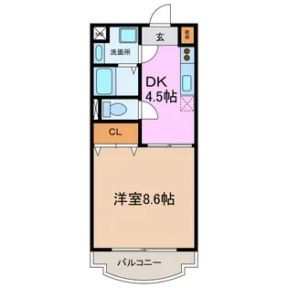 ラ・フォレ・ノアール【2階】の間取り