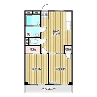 島根ハイツ【3階】の間取り