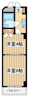 ベルヴェ府中【4階】の間取り