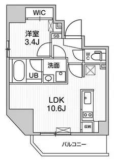 S-RESIDENCE入谷alesia【12階】の間取り