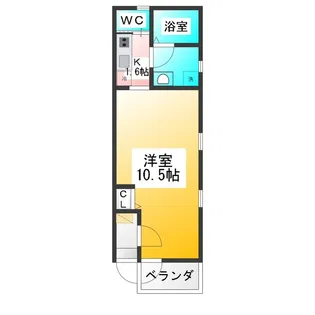 Marrone Scuro【2階】の間取り