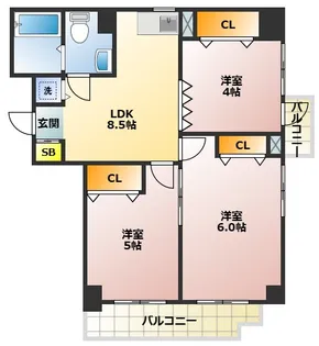 アジュール南大塚【1階】の間取り