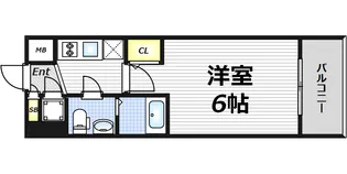 エスリード大阪梅田リュクス【6階】の間取り
