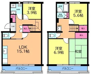 堀込第1住宅12号棟の間取り