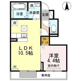 セジュール古橋II【1階】の間取り