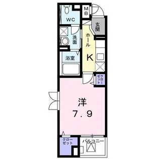 ハピネス パラシオン【2階】の間取り