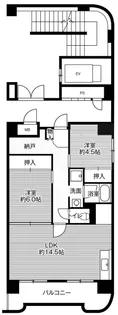 ビレッジハウス桜台タワー【8階】の間取り