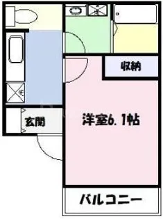 サザンレジデンス谷在家【2階】の間取り