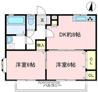 ガーデン・ヒルズ【1階】の間取り