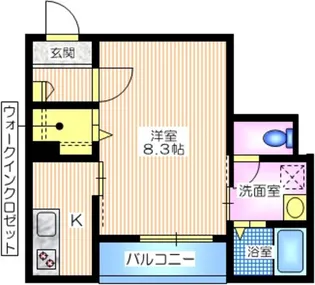 Fパーク三ツ沢【1階】の間取り