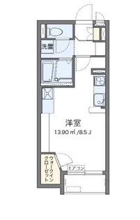 パレス湘南本宿【1階】の間取り