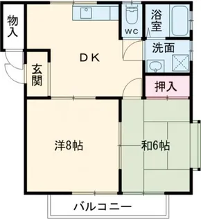 グリーンフィールドC棟【2階】の間取り