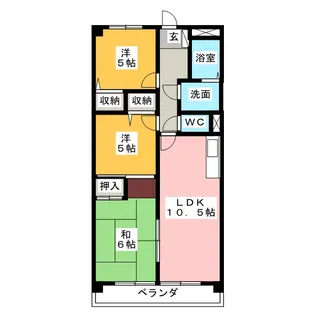 メモリータイム【4階】の間取り