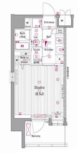 ガーラ三田慶大前【7階】の間取り
