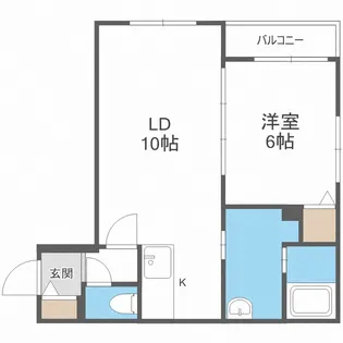 クラリス平岸II【1階】の間取り