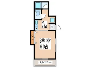 コルツ中山【1階】の間取り