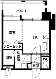ベールメトロ姪浜【10階】の間取り