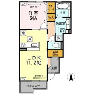 ARPEGE(アルページュ)【1階】の間取り