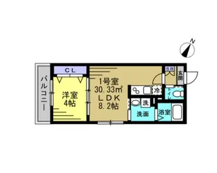 シティエスケイプ行徳【2階】の間取り