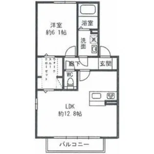 アムールゆめみ野C棟【1階】の間取り