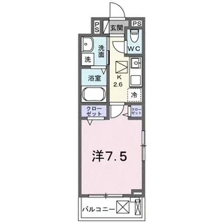 グレイスフル 栗橋【1階】の間取り