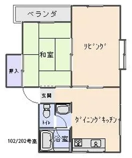 シャインB【2階】の間取り
