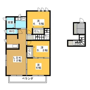 Bellissimo D棟【2階】の間取り