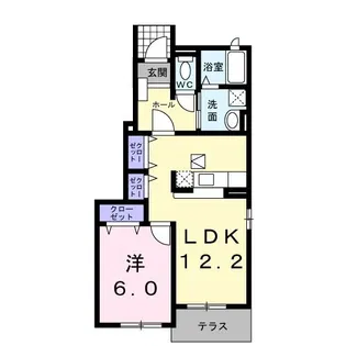 エルボスケ S【1階】の間取り