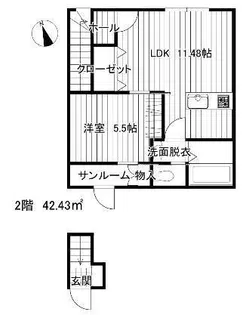ナチュラルギフト【2階】の間取り