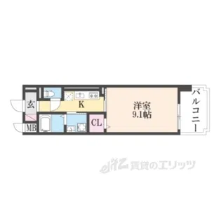 レクイアーレ大宮【1階】の間取り