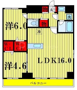 create axis【9階】の間取り