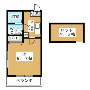 ベラビスタオーシャンテラス【2階】の間取り