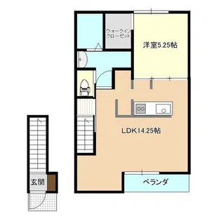 CUBE HOUSE MORIOKA【2階】の間取り