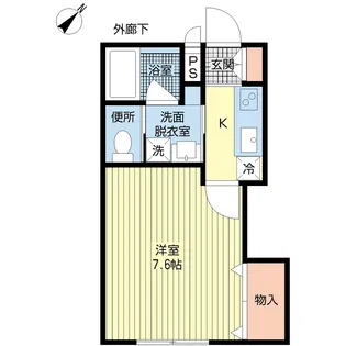 ラカノスI【1階】の間取り