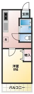 ハイツひるみB棟【3階】の間取り