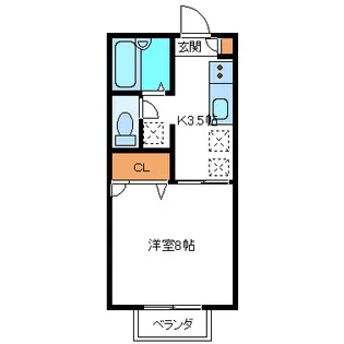 フレグランス四季【2階】の間取り