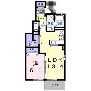 ピュアライヴVII A【1階】の間取り