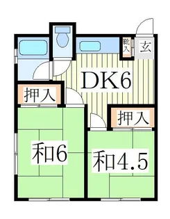 神戸荘【2階】の間取り