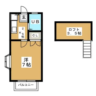 ヒルトップ夏見台【2階】の間取り