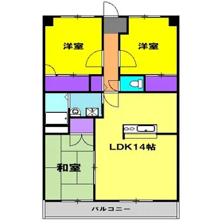 ソシア竜南【2階】の間取り