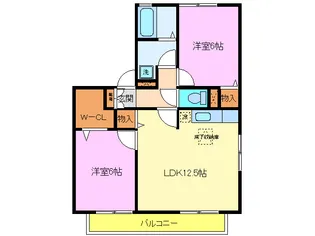 カイザークローネII【1階】の間取り