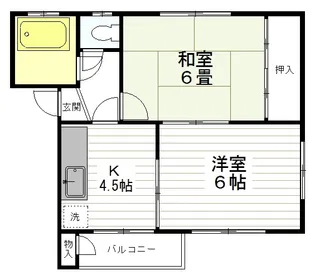 サンアローズ名取【2階】の間取り