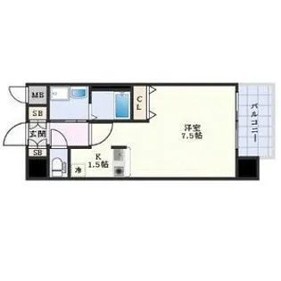 プレサンス名古屋STATIONザ・シティ【12階】の間取り