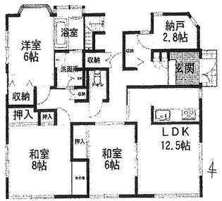 ハレマナ川口【1階】の間取り