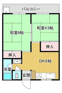 メゾン城南【4階】の間取り