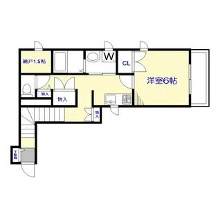 ハウスクレヨン【2階】の間取り
