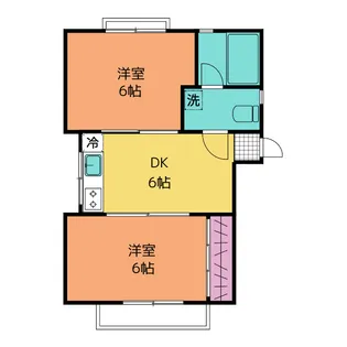 コーポ エム【1階】の間取り