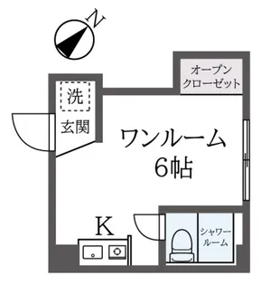 宮の上ハイツ【2階】の間取り